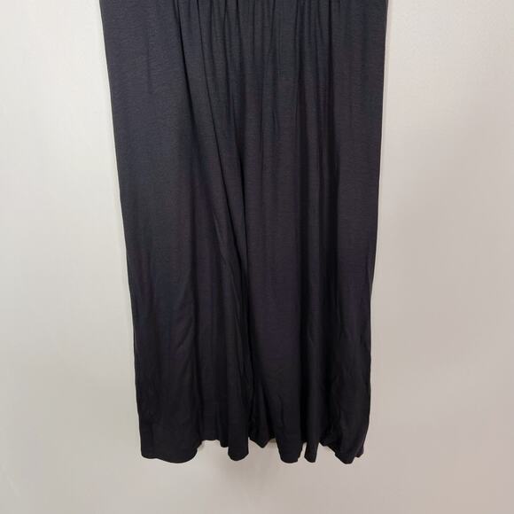 Three Dots Small Gray Ruched Square Neck Jersey Dress Casual Micromodal Stretch - Picture 4 of 9